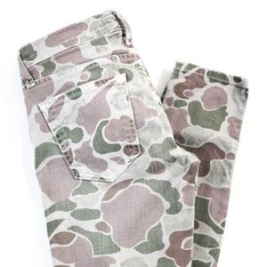 Current/Elliott Green Camouflage Skinny Jeans 24